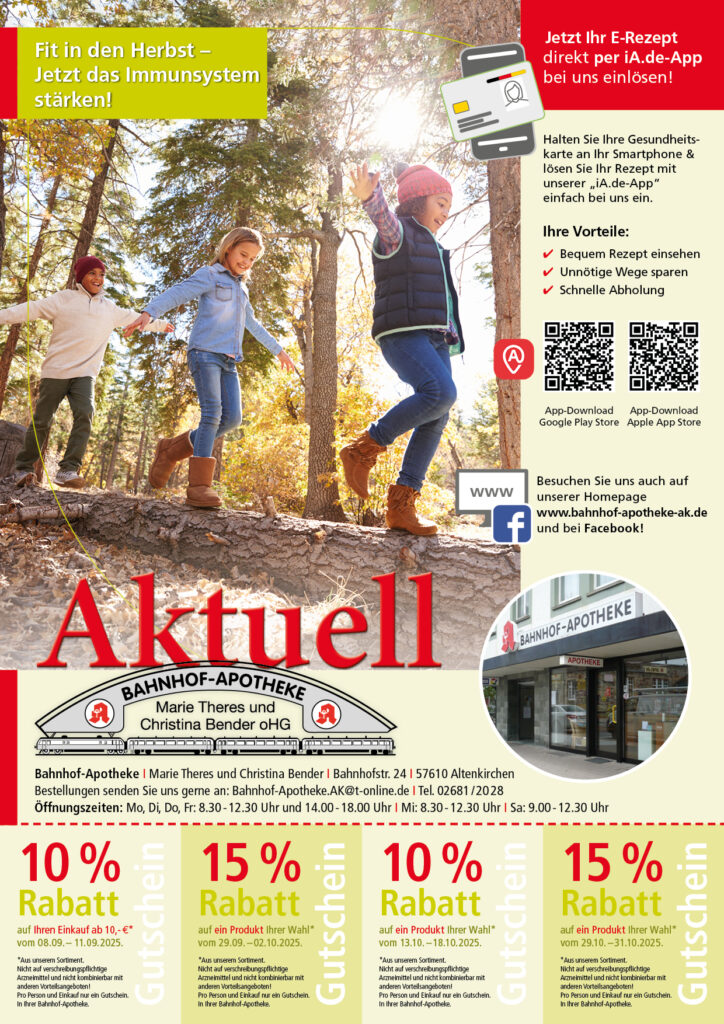 Titelseite mit Gutscheinen und Titelmotiv